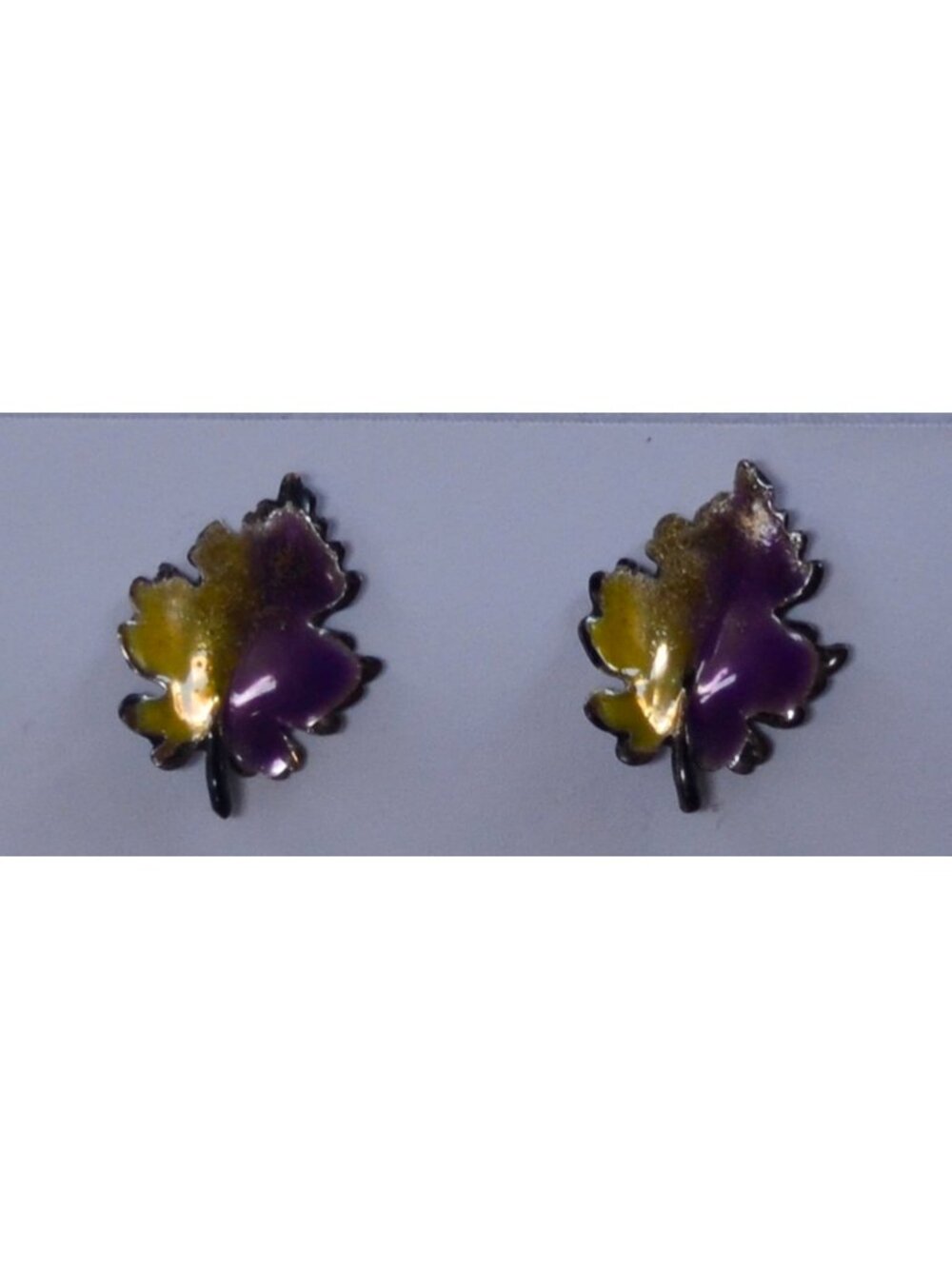 Avon Autumn Leaf Pierced Earrings